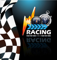 racing poster vector image