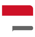 flag horizontal shape pointer for world map vector image