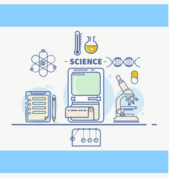 Head Lab Science 5 Royalty Free Vector Image - VectorStock