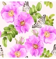 seamless brier rose vector image