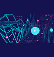 abstract background with a wireframe dynamic vector image