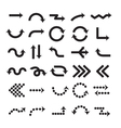arrow sign black arrows symbol set cursor design vector image