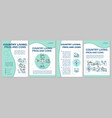 country living brochure template vector image vector image
