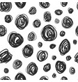 scribble circles hand drawn seamless vector image