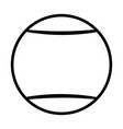 tennis ball icon in trendy flat style vector image