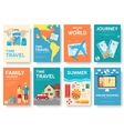 tour of the world brochure set travel vector image vector image