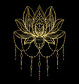 tattoo of the golden lotus vector image