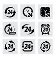 24 hours symbols vector image vector image