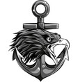 eagle with anchor vector image