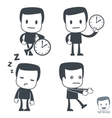 time icon man set030 vector image vector image