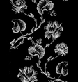 9 abstract hand-drawn floral seamless pattern vector image vector image