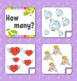 counting game for children happy characters vector image