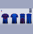 t-shirt sport mockup template design for soccer vector image