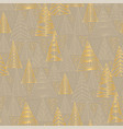 christmas gold and beige gray seamless pattern vector image