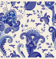 indian motive ethnic ornamental wallpaper big vector image vector image