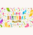birthday greeting card vector image