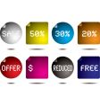 button flap vector image