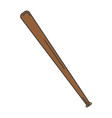 baseball bat isolated icon vector image