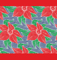 seamless background with lotus vector image