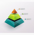 infographic or web design template vector image vector image