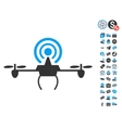 wifi repeater drone icon with free bonus vector image