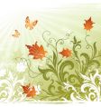 floral decorative vector image