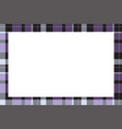 vintage frame scottish border pattern retro vector image