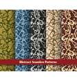 abstract seamless pattern set vector image