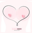 october breast cancer awareness month vector image