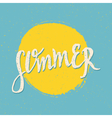 retro style summer design greeting card vector image