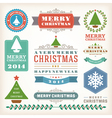 christmas decoration design elements vector image