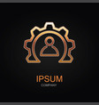 conference icon design logo element vector image