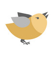 cartoon bird isolated abstract titmouse bullfinch vector image