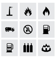 natural gas icon set vector image