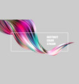 abstract colorful background color flow vector image