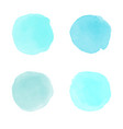 aqua blue watercolor splash vector image vector image