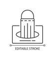 masks in box linear icon vector image vector image