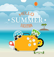 summer seaside vacation vector image