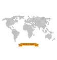 world map cross dot vector image