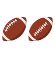 american football ball flat icons set vector image