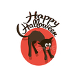cat halloween vector image
