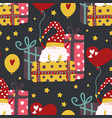 gnome seamless pattern vector image vector image