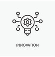 innovation line icon on white background vector image vector image