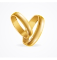 wedding gold ring vector image