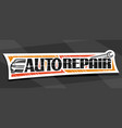 banner for auto repair vector image vector image