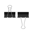 binder clips vector image vector image