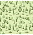 green trees pattern vector image vector image