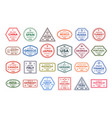 passport travel stamps of visa vector image
