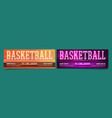 tickets for basketball game invitation coupons vector image