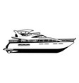 yacht vector image